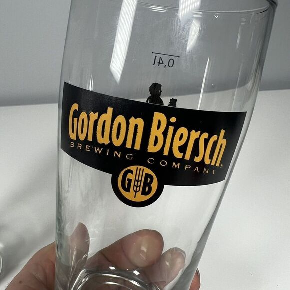 Lot of 2 Gordon Biersch .4 Liter Willi Becher Style Glasses 6 1/2" Tall - Picture 4 of 5